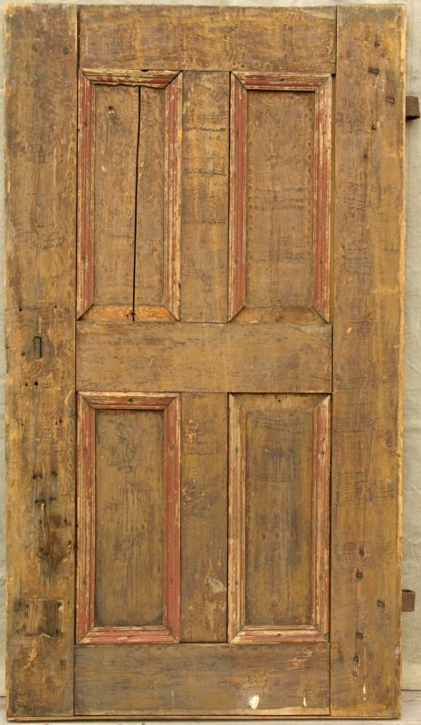 Målad dörr 1760